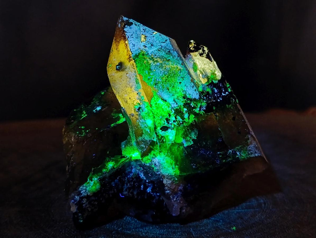 Natural Smokey Quartz Crystals with Associated Minerals x 6 From Erongo, Namibia