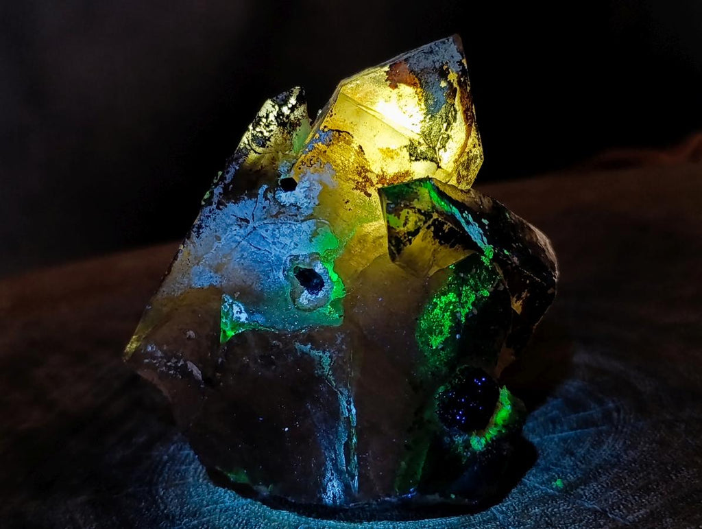 Natural Smokey Quartz Crystals with Associated Minerals x 6 From Erongo, Namibia