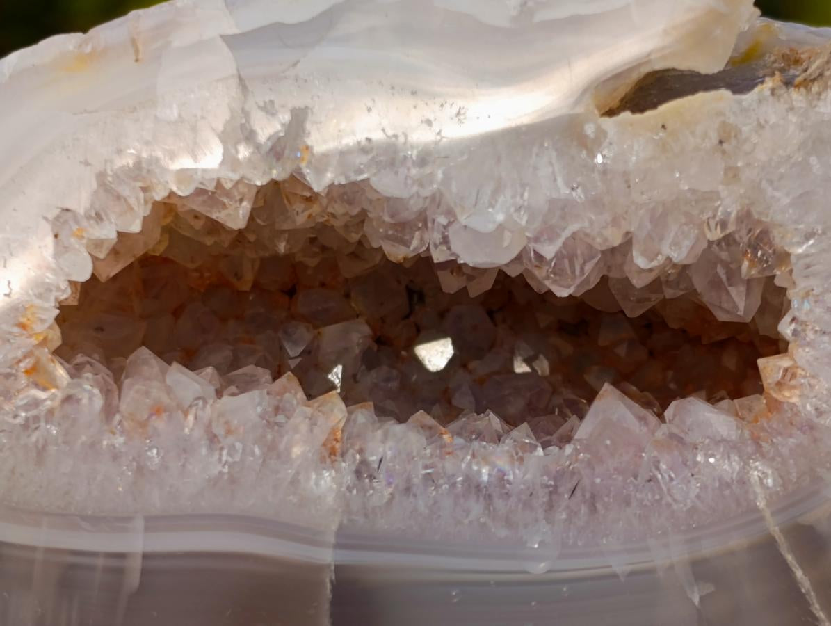 Polished and Natural Agate Amethyst Geodes and Standing Display Pieces x 6 From Maintirano, Madagascar