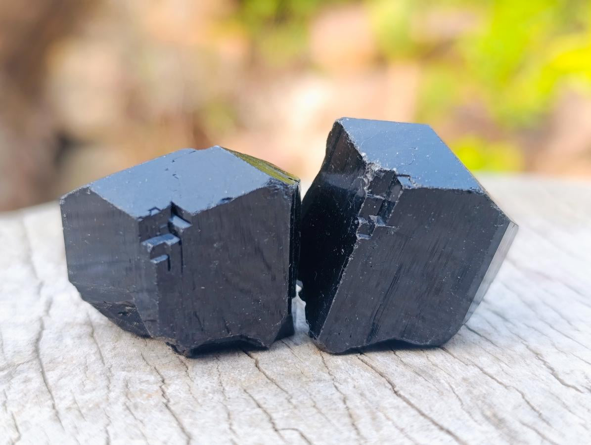Natural Schorl Black Tourmaline Crystals x 35 From Erongo, Namibia
