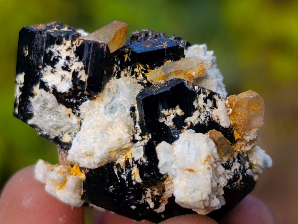 Natural Schorl Black Tourmaline Crystals x 35 From Erongo, Namibia
