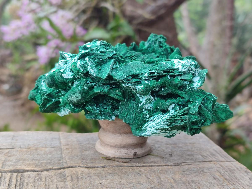 Natural Rare Malachite Pseudomorph Specimens with Associated Minerals x 2 From Kolwezi, Congo