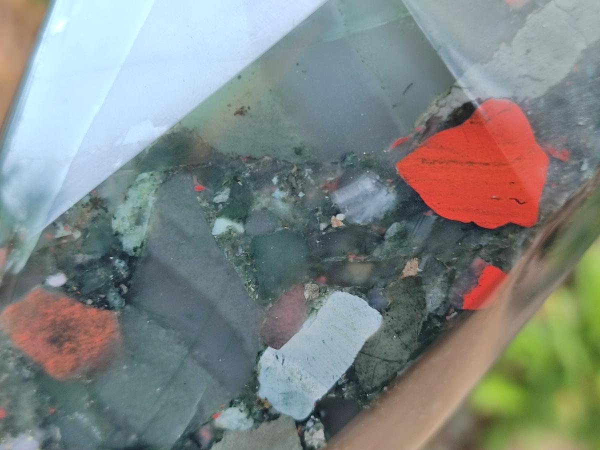 Polished Bloodstone Display Crystals x 2 From Swaziland