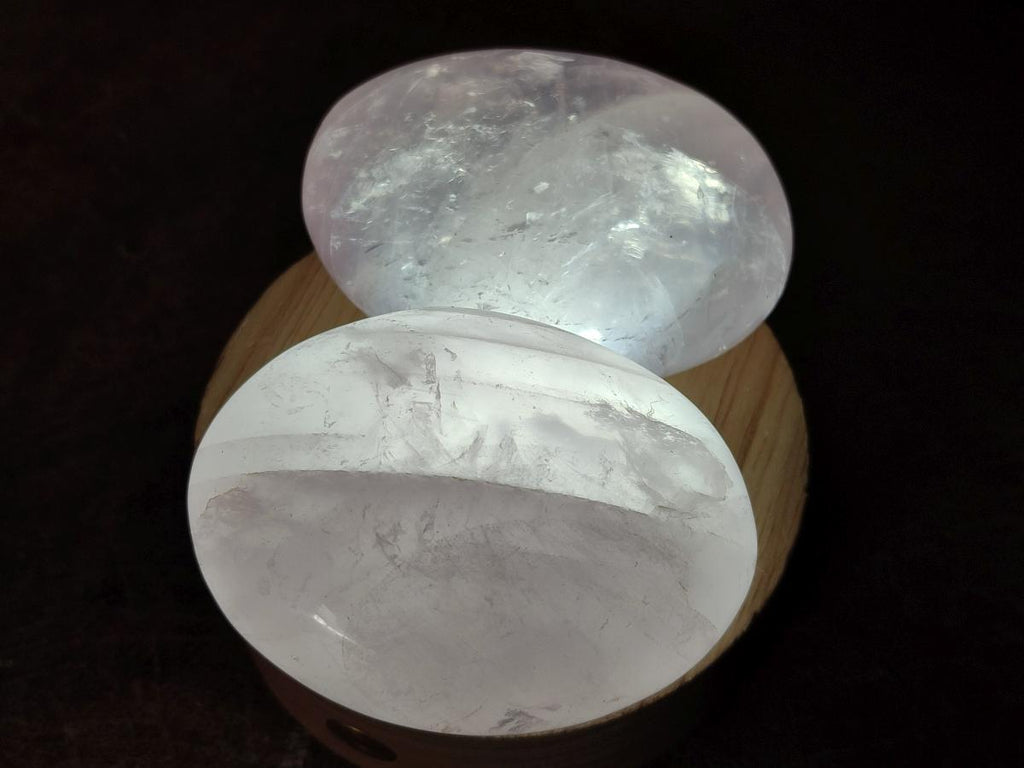 Polished Gemmy Rose Quartz Galets x 12 From Madagascar