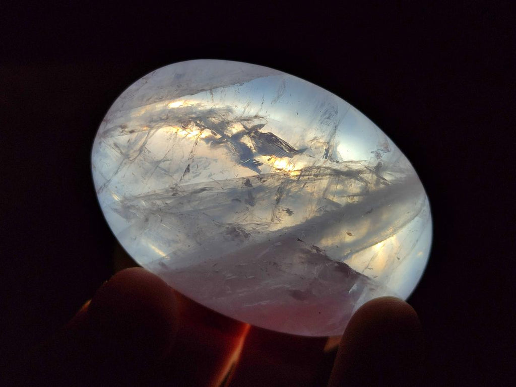 Polished Gemmy Rose Quartz Galets x 12 From Madagascar