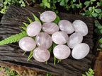 Polished Gemmy Rose Quartz Galets x 12 From Madagascar