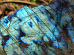 Polished Large One Side Labradorite Slices x 2 From Madagascar