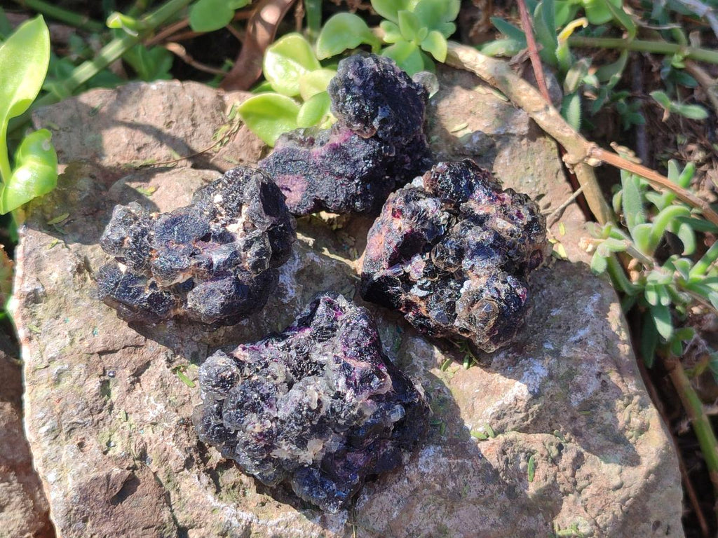 Natural Smokey Fluorite Specimens x 35 From Erongo, Namibia