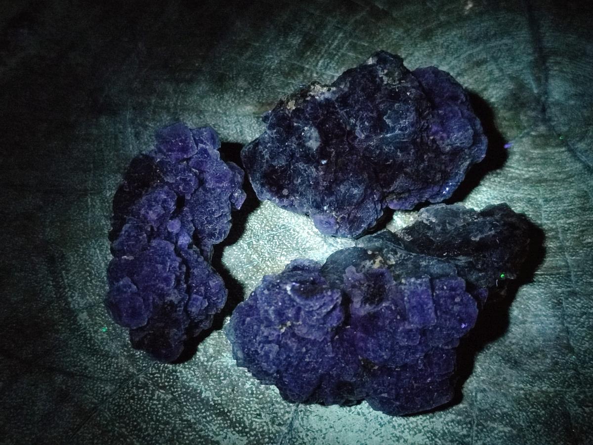 Natural Smokey Fluorite Specimens x 35 From Erongo, Namibia
