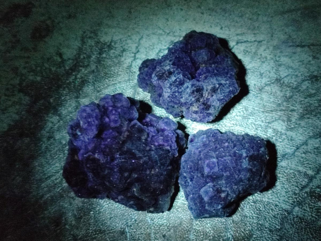 Natural Smokey Fluorite Specimens x 35 From Erongo, Namibia
