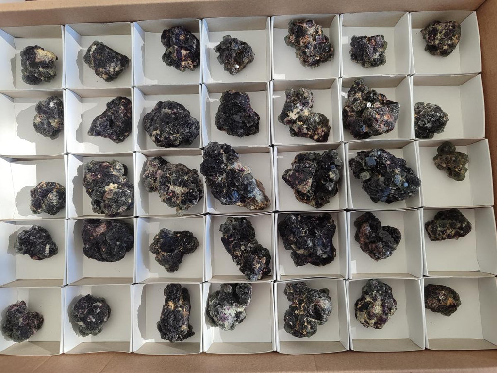 Natural Smokey Fluorite Specimens x 35 From Erongo, Namibia
