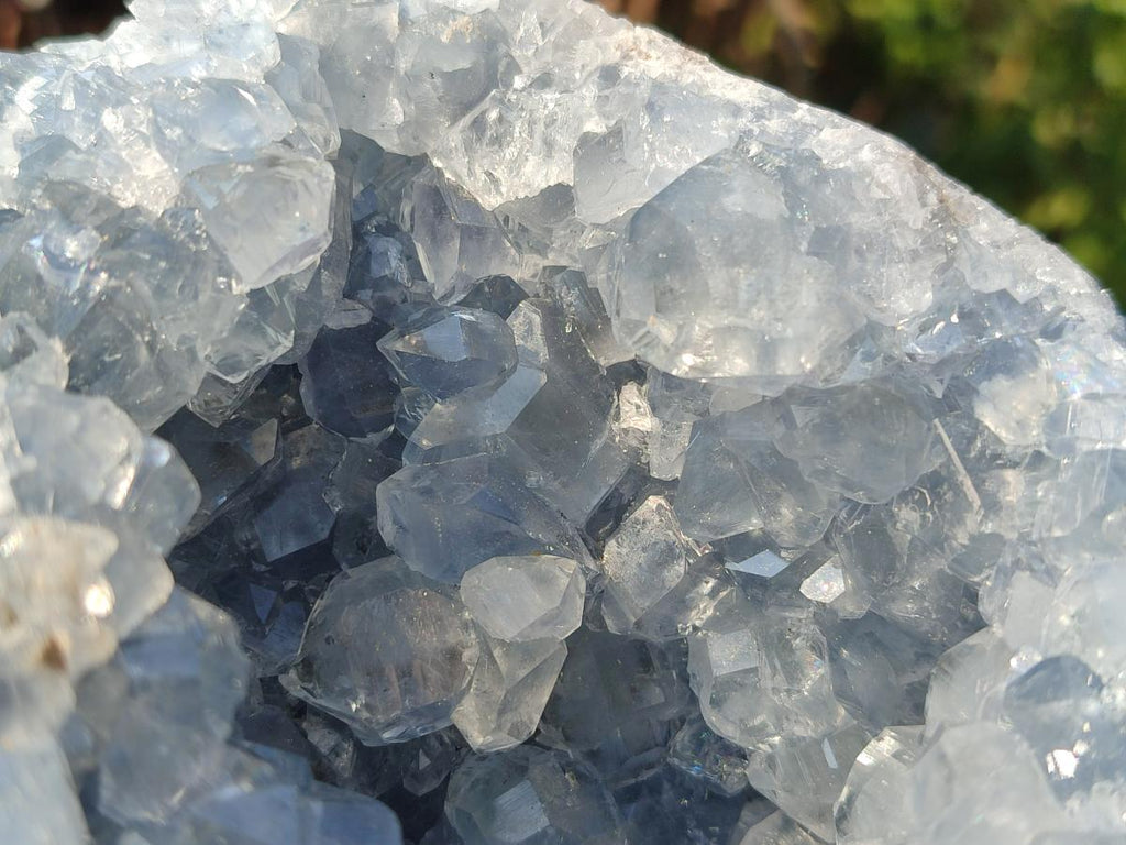 Natural Large Blue Celestite Geode Specimen x 1 From Sakoany, Madagascar