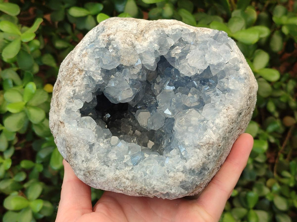 Natural Large Blue Celestite Geode Specimen x 1 From Sakoany, Madagascar