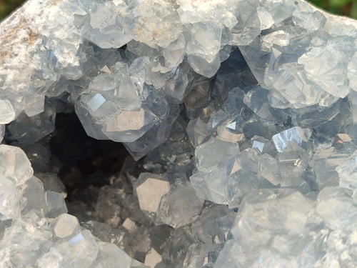 Natural Large Blue Celestite Geode Specimen x 1 From Sakoany, Madagascar - Toprock Gemstones and Minerals 