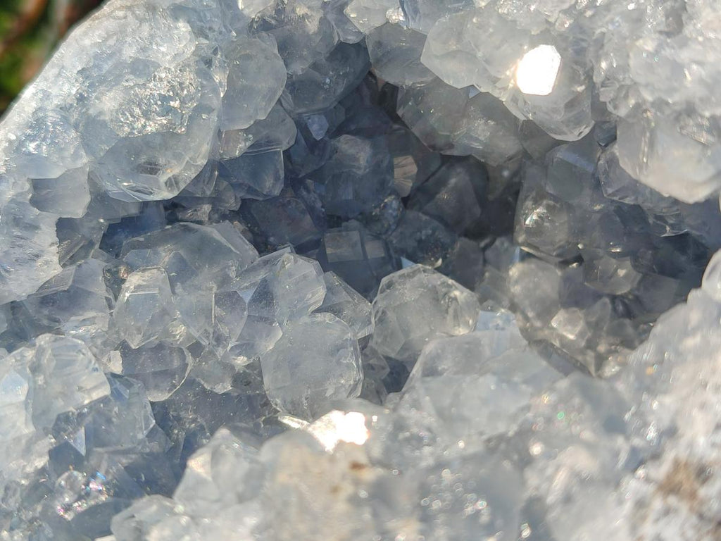 Natural Large Blue Celestite Geode Specimen x 1 From Sakoany, Madagascar