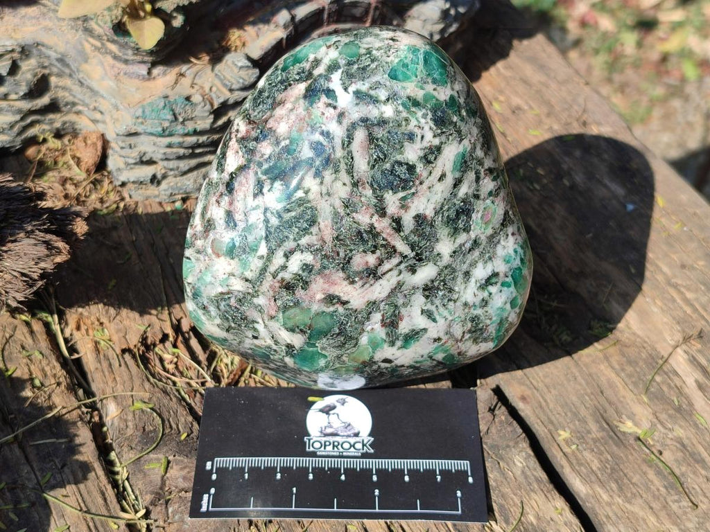 Polished Large Emerald Mica 'Mutokolite' Standing Display Piece x 1 From Mutoko, Zimbabwe