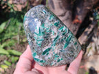 Polished Large Emerald Mica 'Mutokolite' Standing Display Piece x 1 From Mutoko, Zimbabwe