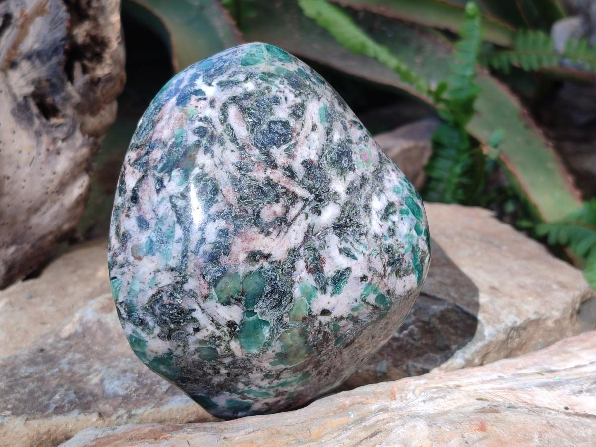 Polished Large Emerald Mica 'Mutokolite' Standing Display Piece x 1 From Mutoko, Zimbabwe