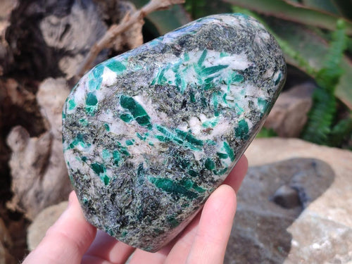 Polished Large Emerald Mica 'Mutokolite' Standing Display Piece x 1 From Mutoko, Zimbabwe - Toprock Gemstones and Minerals 