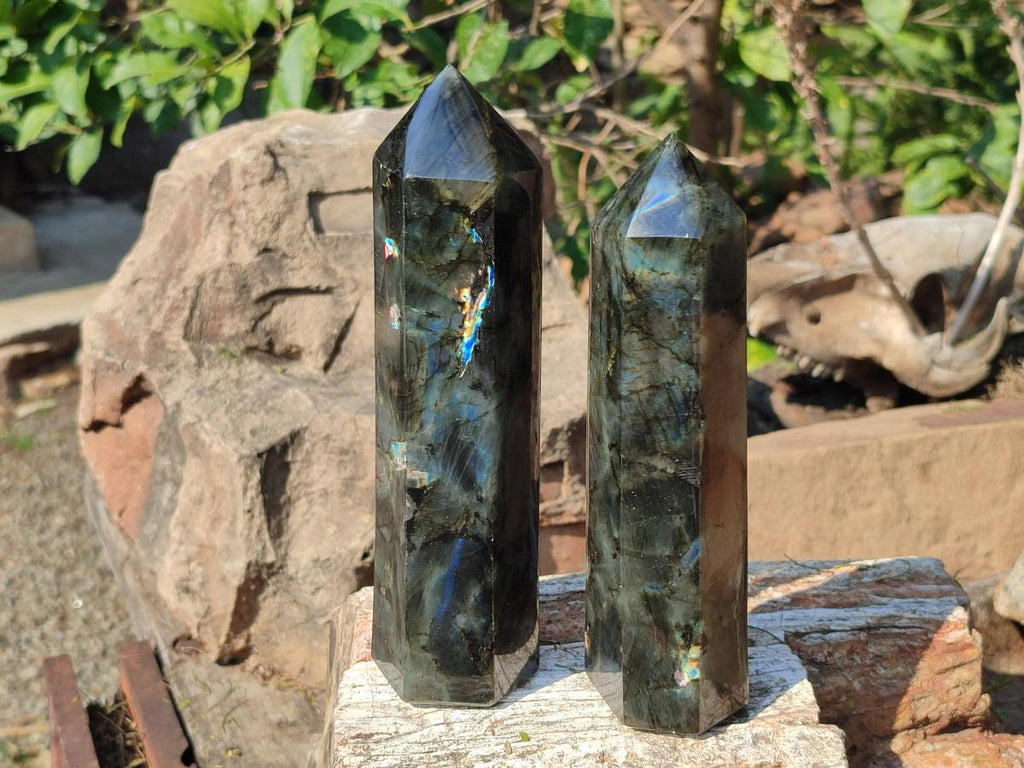 Polished Labradorite Display Crystals x 2 From Madagascar