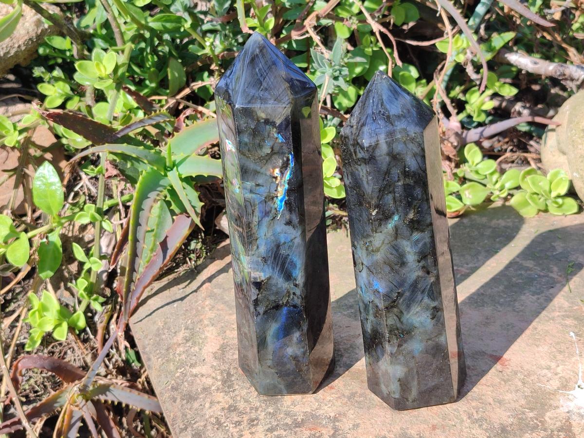 Polished Labradorite Display Crystals x 2 From Madagascar