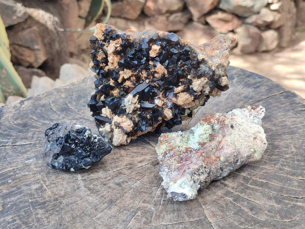 Natural Mix of Mineral Specimens x 3 From Erongo, Namibia