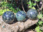 Polished Stromatolite "Kambamba Jasper" Spheres x 6 From Katsepy, Madagascar