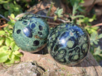 Polished Stromatolite "Kambamba Jasper" Spheres x 6 From Katsepy, Madagascar