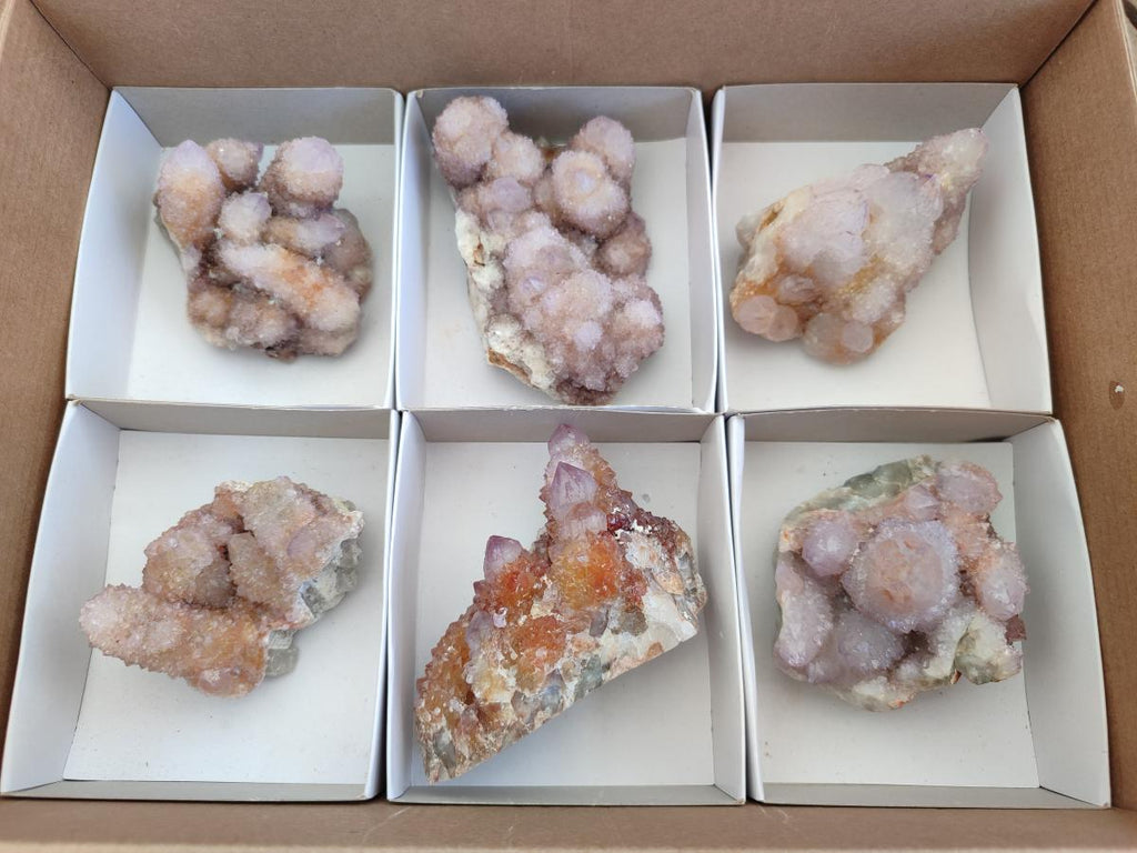 Natural Spirit Amethyst Clusters x 6 From Boekenhouthoek, South Africa