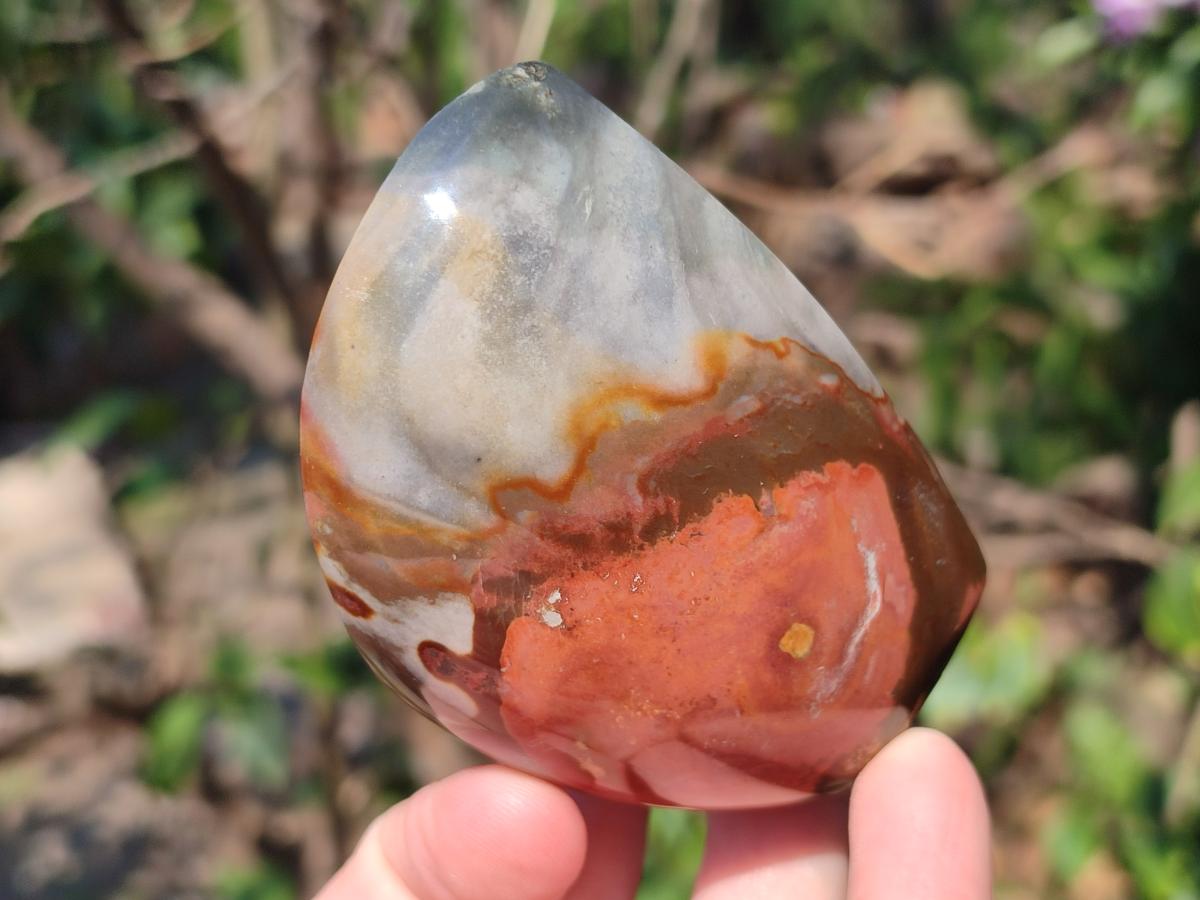 Polished Polychrome Jasper Standing Display Pieces x 6 From Androka, Madagascar - Toprock Gemstones and Minerals 