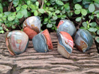 Polished Polychrome Jasper Standing Display Pieces x 6 From Androka, Madagascar - Toprock Gemstones and Minerals 
