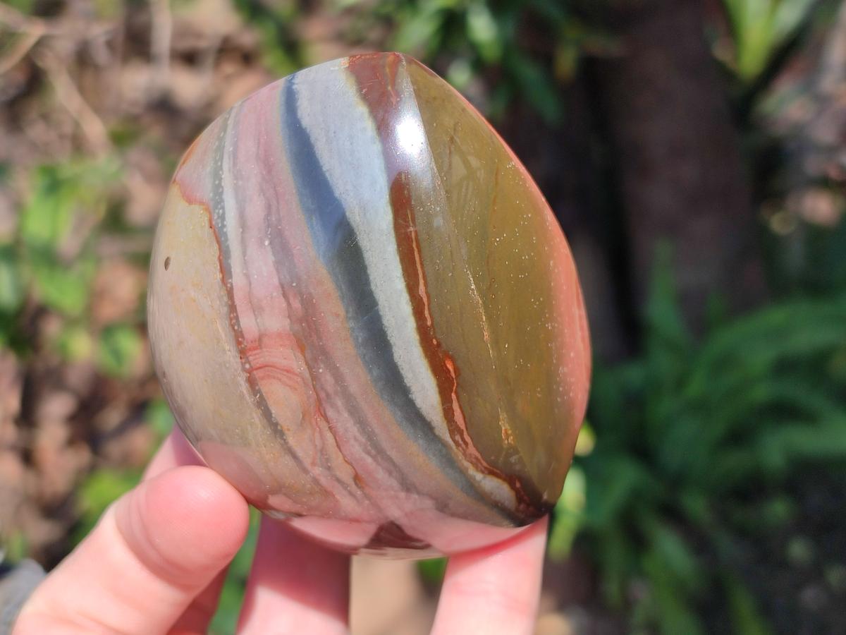 Polished Polychrome Jasper Standing Display Pieces x 6 From Androka, Madagascar - Toprock Gemstones and Minerals 