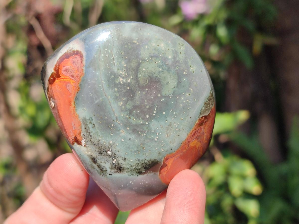 Polished Polychrome Jasper Standing Display Pieces x 6 From Androka, Madagascar - Toprock Gemstones and Minerals 
