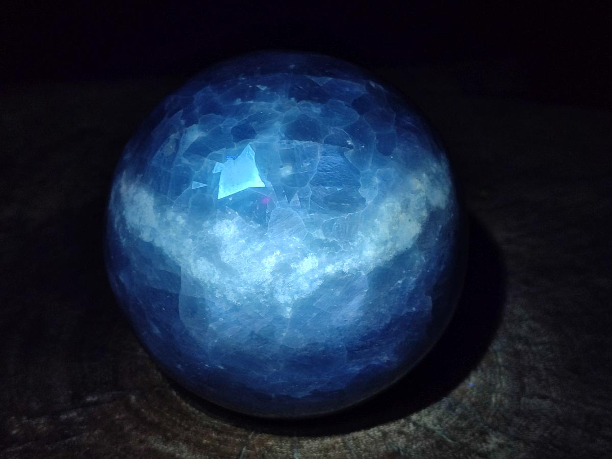 Polished Large Blue Calcite Sphere x 1 From Madagascar - Toprock Gemstones and Minerals 