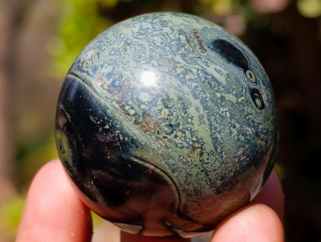 Polished Stromatolite "Kambamba Jasper" Spheres x 12 From Katsepy, Madagascar - Toprock Gemstones and Minerals 