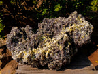 Natural XXL Smokey Fluorite Specimen with Yellow Muscovite Mica and Hyalite Opal x 1 From Erongo, Namibia - Toprock Gemstones and Minerals 