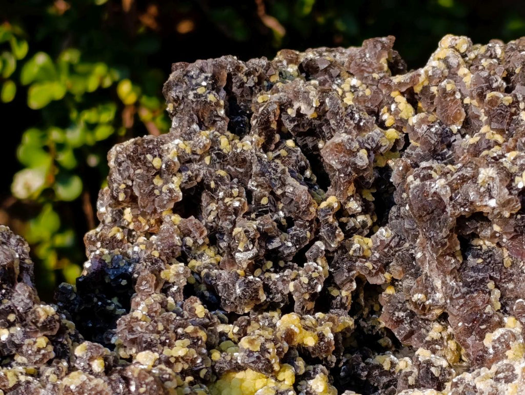 Natural XXL Smokey Fluorite Specimen with Yellow Muscovite Mica and Hyalite Opal x 1 From Erongo, Namibia - Toprock Gemstones and Minerals 