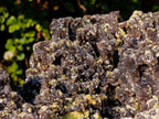 Natural XXL Smokey Fluorite Specimen with Yellow Muscovite Mica and Hyalite Opal x 1 From Erongo, Namibia - Toprock Gemstones and Minerals 