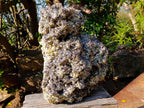 Natural XXL Smokey Fluorite Specimen with Yellow Muscovite Mica and Hyalite Opal x 1 From Erongo, Namibia - Toprock Gemstones and Minerals 