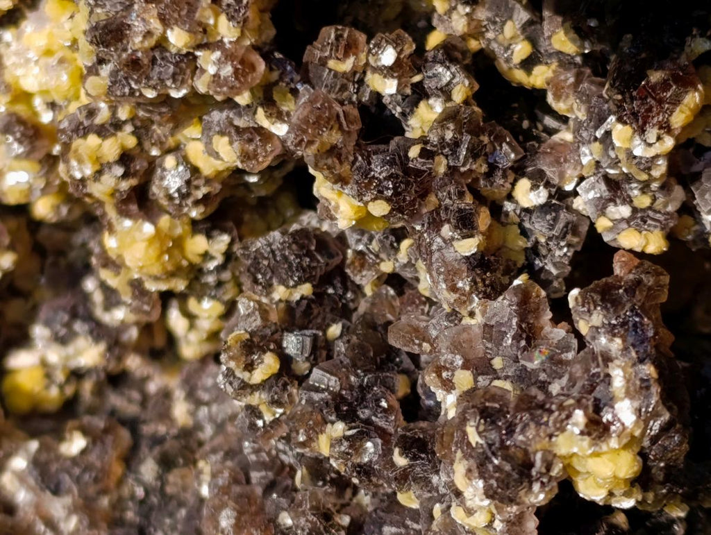 Natural XXL Smokey Fluorite Specimen with Yellow Muscovite Mica and Hyalite Opal x 1 From Erongo, Namibia - Toprock Gemstones and Minerals 