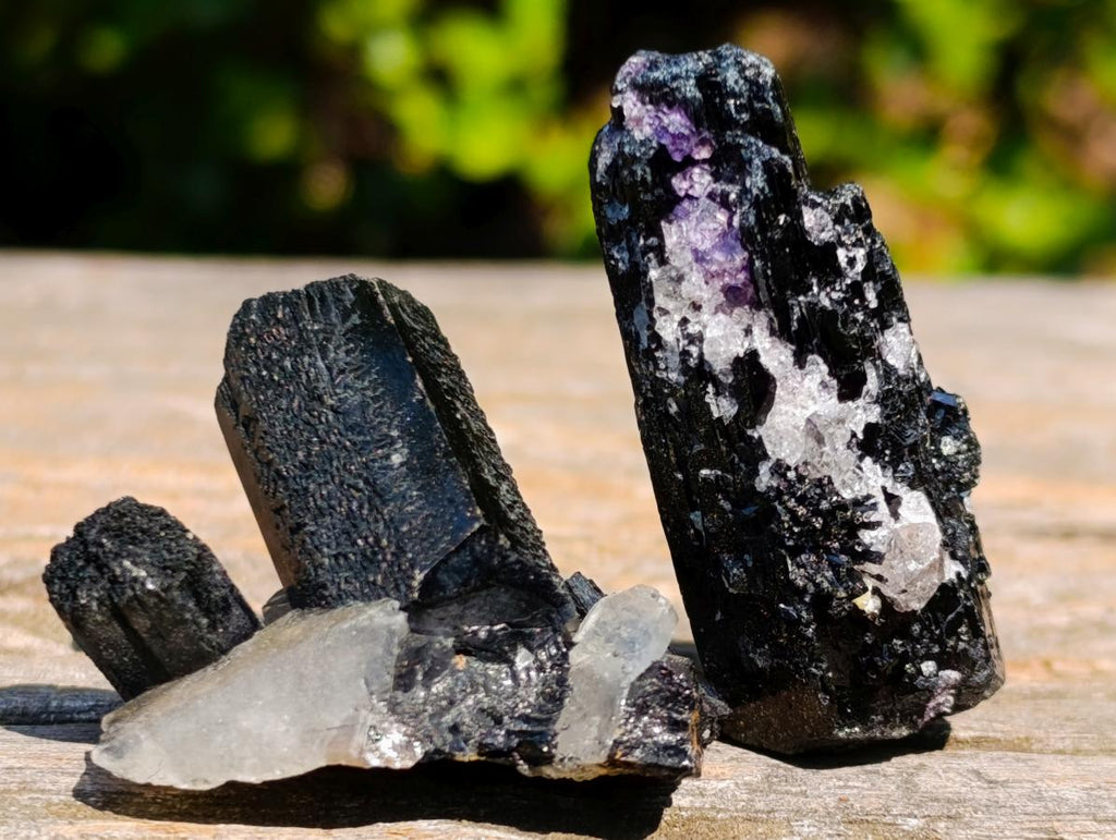 Natural Schorl Black Tourmaline with Associated Minerals x 79 From Erongo, Namibia - Toprock Gemstones and Minerals 