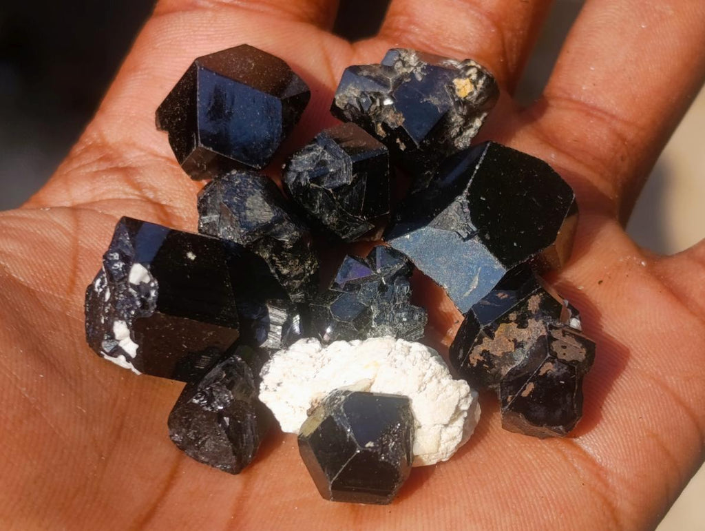 Natural Schorl Black Tourmaline with Associated Minerals x 79 From Erongo, Namibia - Toprock Gemstones and Minerals 