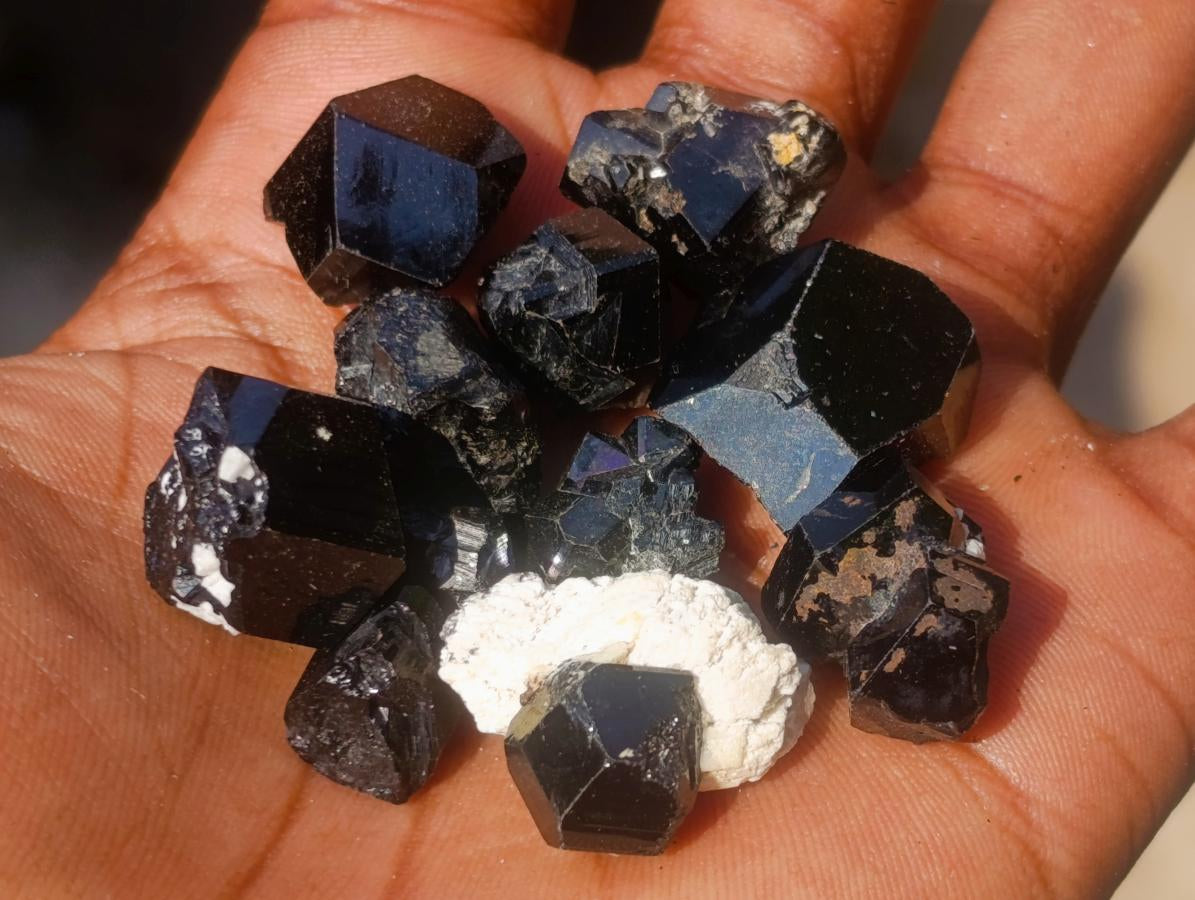 Natural Schorl Black Tourmaline with Associated Minerals x 79 From Erongo, Namibia - Toprock Gemstones and Minerals 