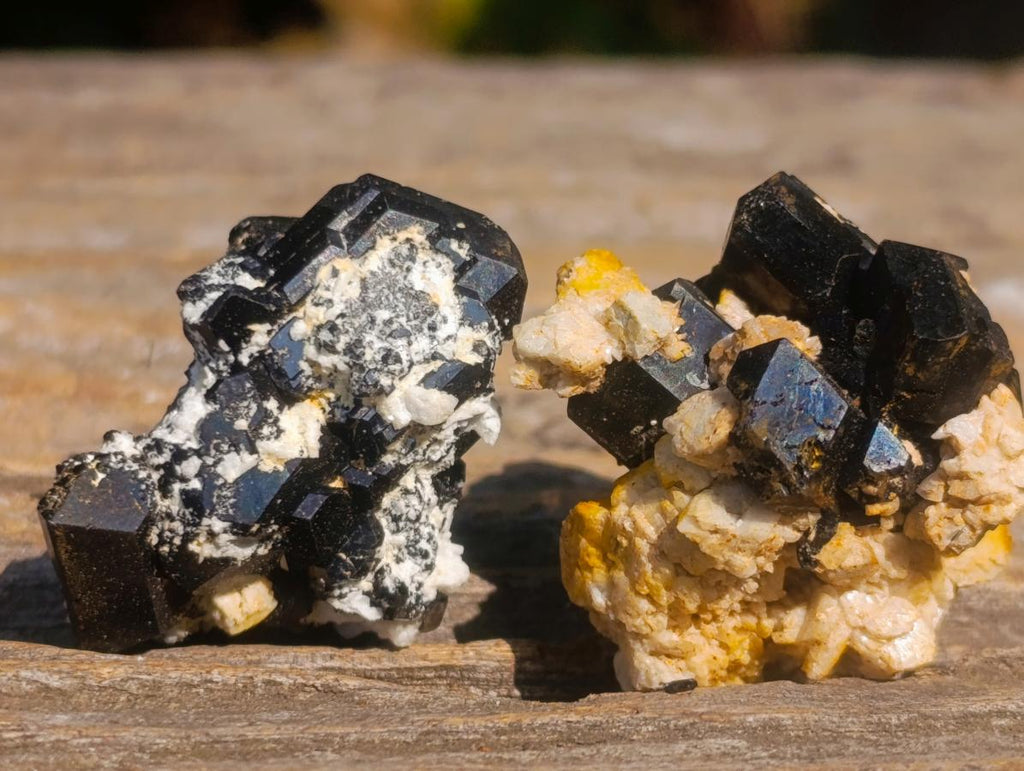 Natural Schorl Black Tourmaline with Associated Minerals x 79 From Erongo, Namibia - Toprock Gemstones and Minerals 