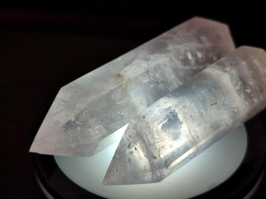 Polished Gemmy Rose Quartz Crystals x 15 From Madagascar - Toprock Gemstones and Minerals 