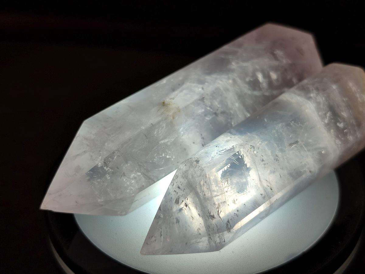 Polished Gemmy Rose Quartz Crystals x 15 From Madagascar - Toprock Gemstones and Minerals 