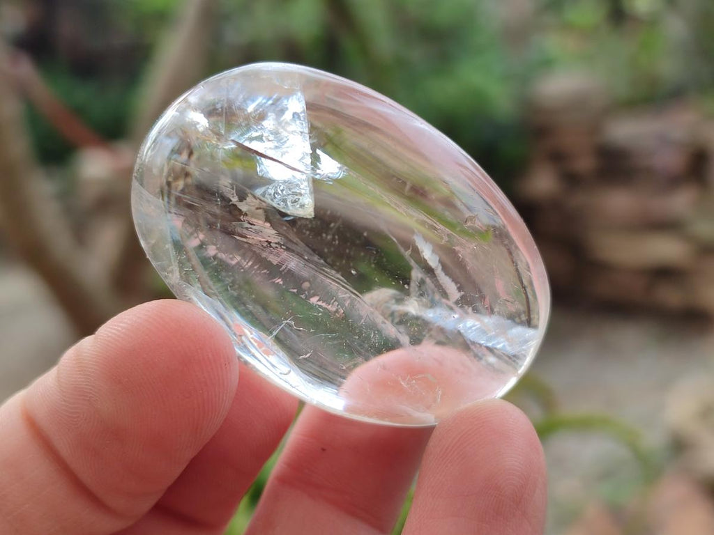Polished Rock Crystal Galets x 24 From Amoron’i Mania, Madagascar - Toprock Gemstones and Minerals 