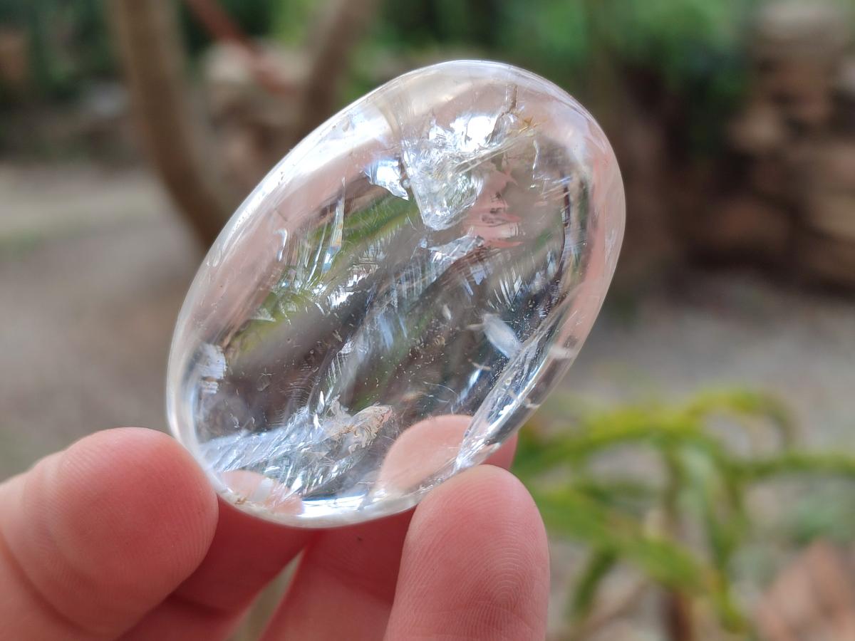 Polished Rock Crystal Galets x 24 From Amoron’i Mania, Madagascar - Toprock Gemstones and Minerals 