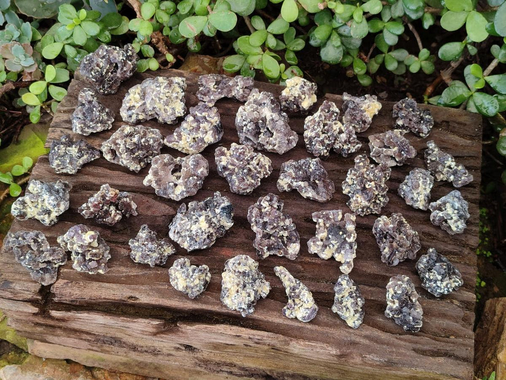 Natural Smokey Fluorite Specimens with Yellow Muscovite Mica x 35 From Erongo, Namibia - Toprock Gemstones and Minerals 