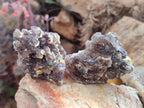 Natural Smokey Fluorite Specimens with Yellow Muscovite Mica x 35 From Erongo, Namibia - Toprock Gemstones and Minerals 